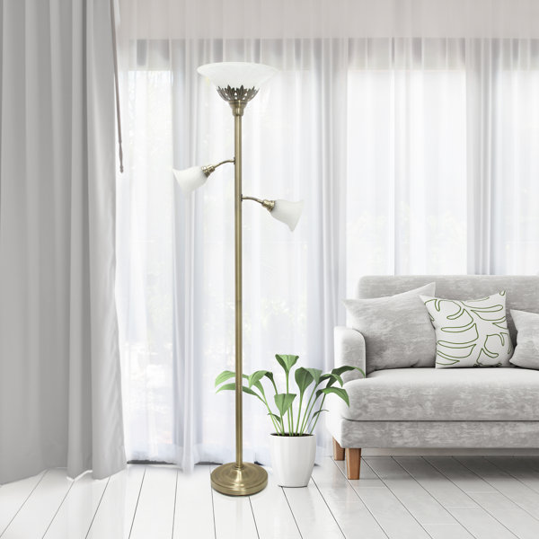 brushed gold floor lamp