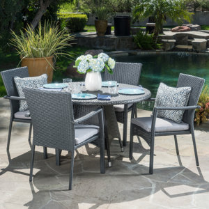 Brandon  5 Piece Dining Set with Cushion