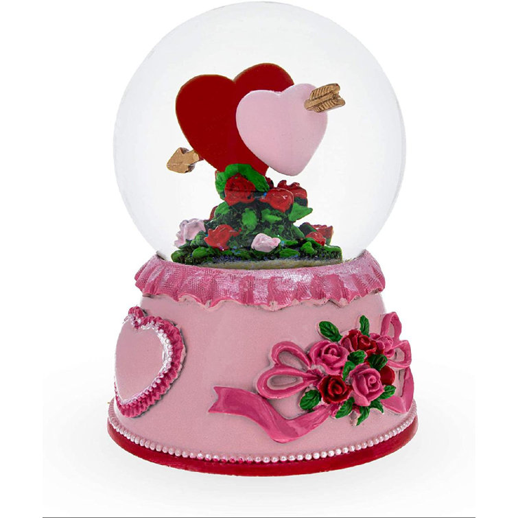 Glitter Heart snowglobe-style photo holder with hearts Glitter Heart snowglobe-style photo holder with hearts