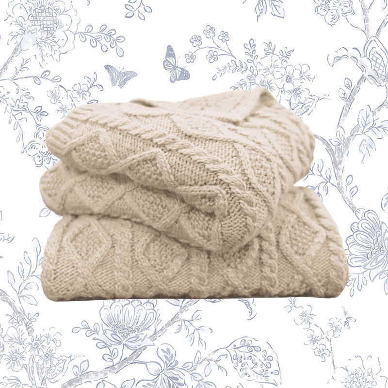 Ashley Cable Knit Throw