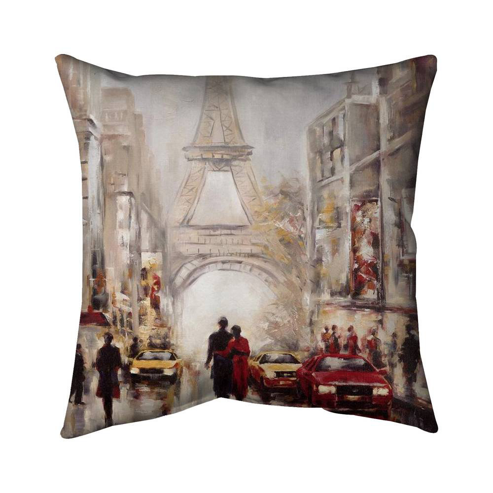 Begin Edition International Inc. Busy Street Of Paris With Eiffel Tower