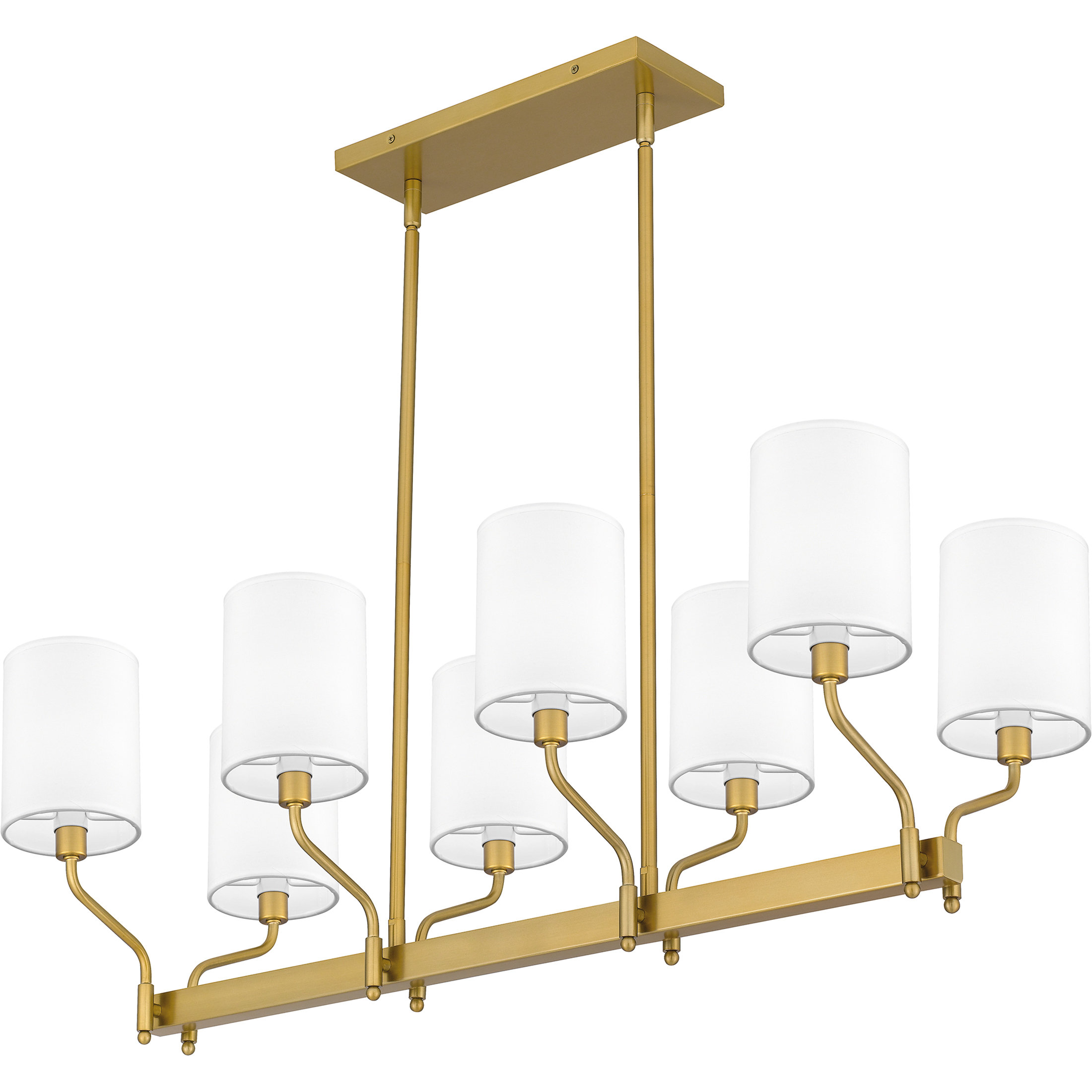 Everly Quinn Parkington 8Light Aged Brass Island Light Wayfair