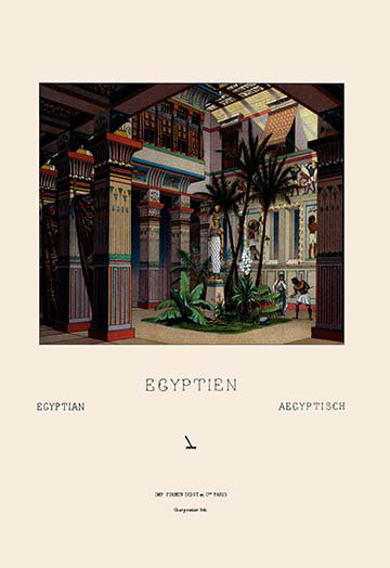Buyenlarge An Egyptian Courtyard By Auguste Racinet Graphic Art Wayfair