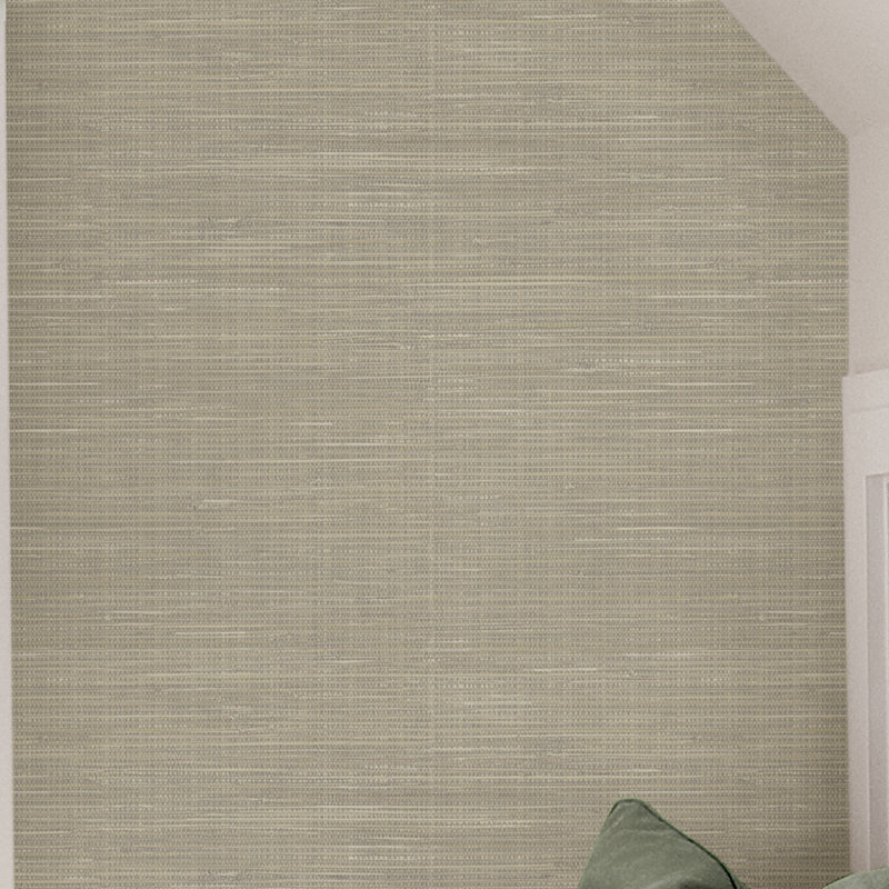 Gracie Oaks Betancourt Grasscloth Peel And Stick 18 X 20 5