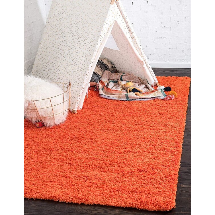CHEAP RUGS ROUND SHAGGY 5cm ORANGE HIGH QUALITY nice in touch MANY SIZE 