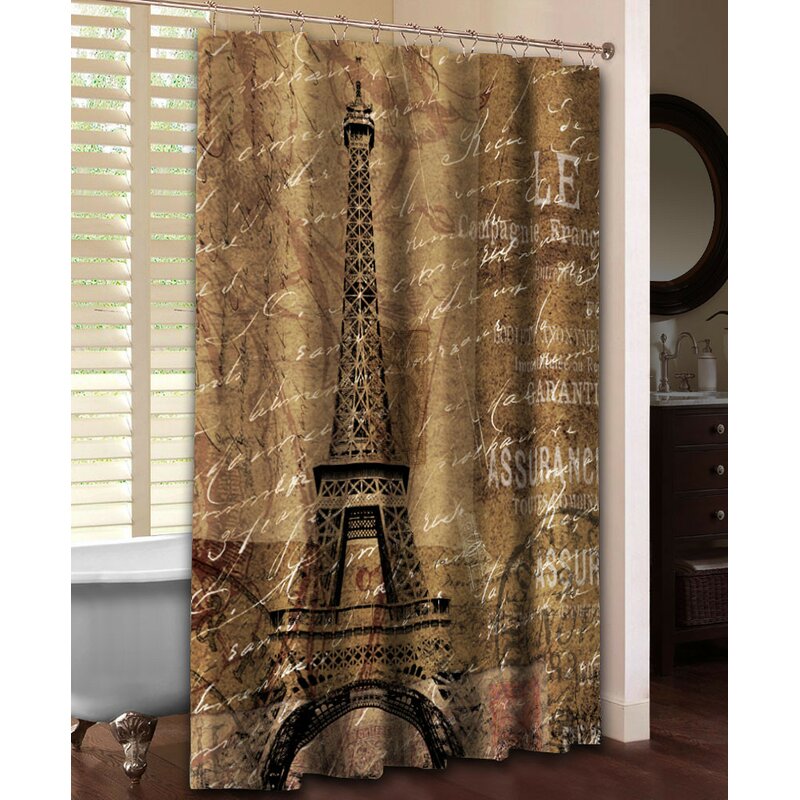 travel fabric shower curtain