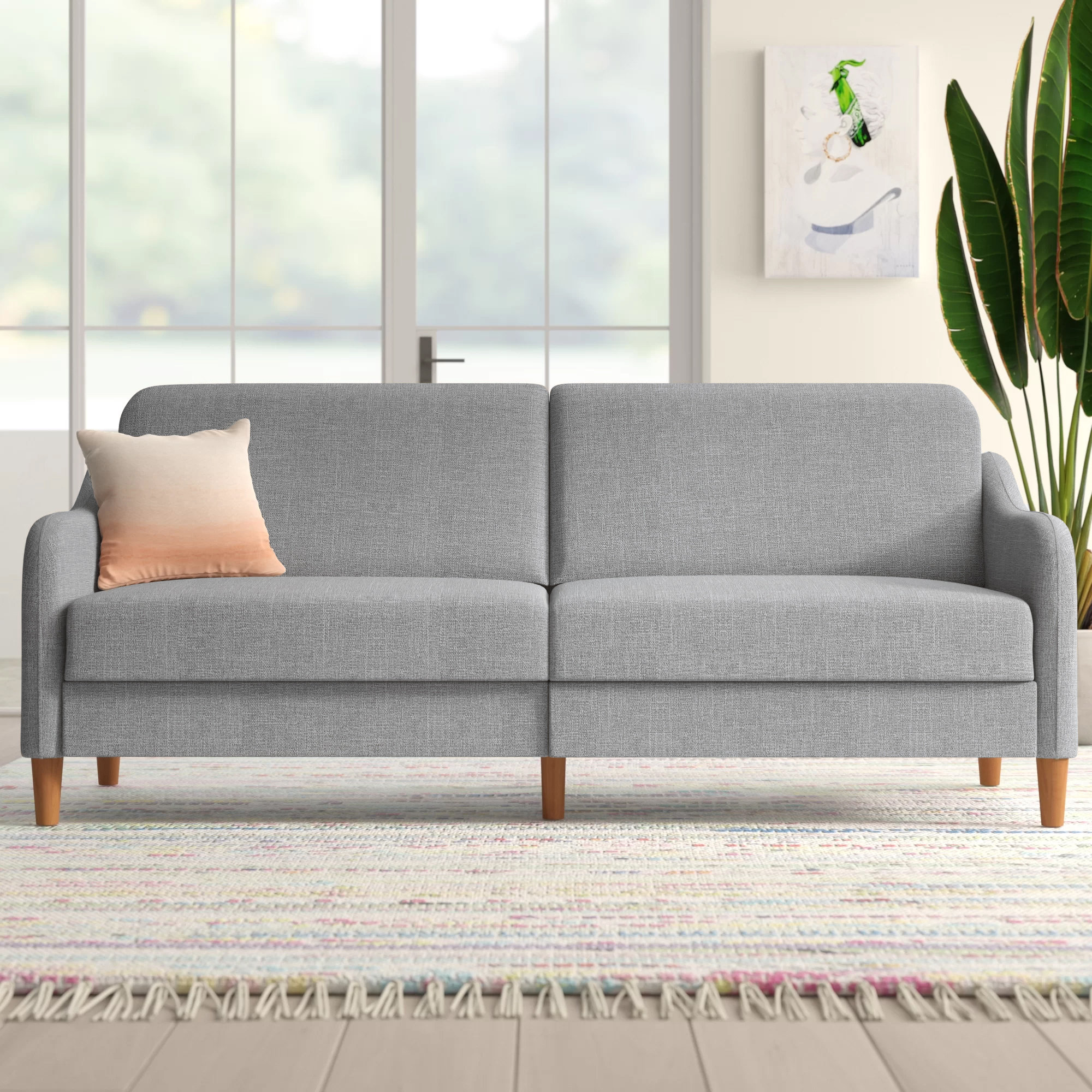 ClassicLiving 2 Seater Upholstered Sofa Bed & Reviews Wayfair.co.uk