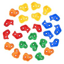 5X Mixed Color Plastic Climbing Rock Wall Stones Climbing Holds w/Fixings 
