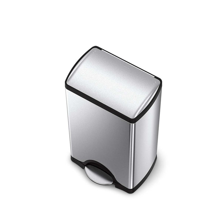 simplehuman 38 Liter / 10 gal Stainless Steel Rectangular ...