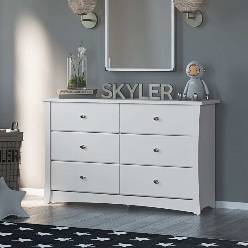 storkcraft grey dresser