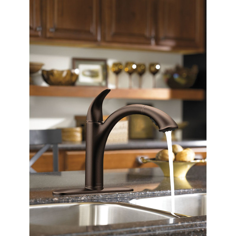 Camerist Chrome One Handle Low Arc Kitchen Faucet 7835 Moen