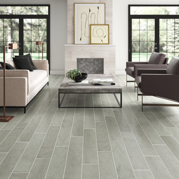 Emser Tile Pocono 6 X 36 Porcelain Wood Look Wayfair Emser Tile Pocono 6 X 36 Porcelain