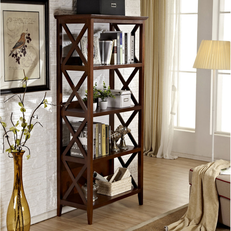 Gracie Oaks Swigert Etagere Bookcase Wayfair