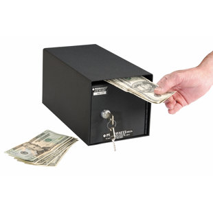 Horizontal Mount Front Loading Key Lock Commercial Depository Safe by