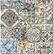Moroccan Tile Wallpaper Wayfair Moroccan style mosaic tile wallpaper | carta da parati. moroccan tile wallpaper wayfair