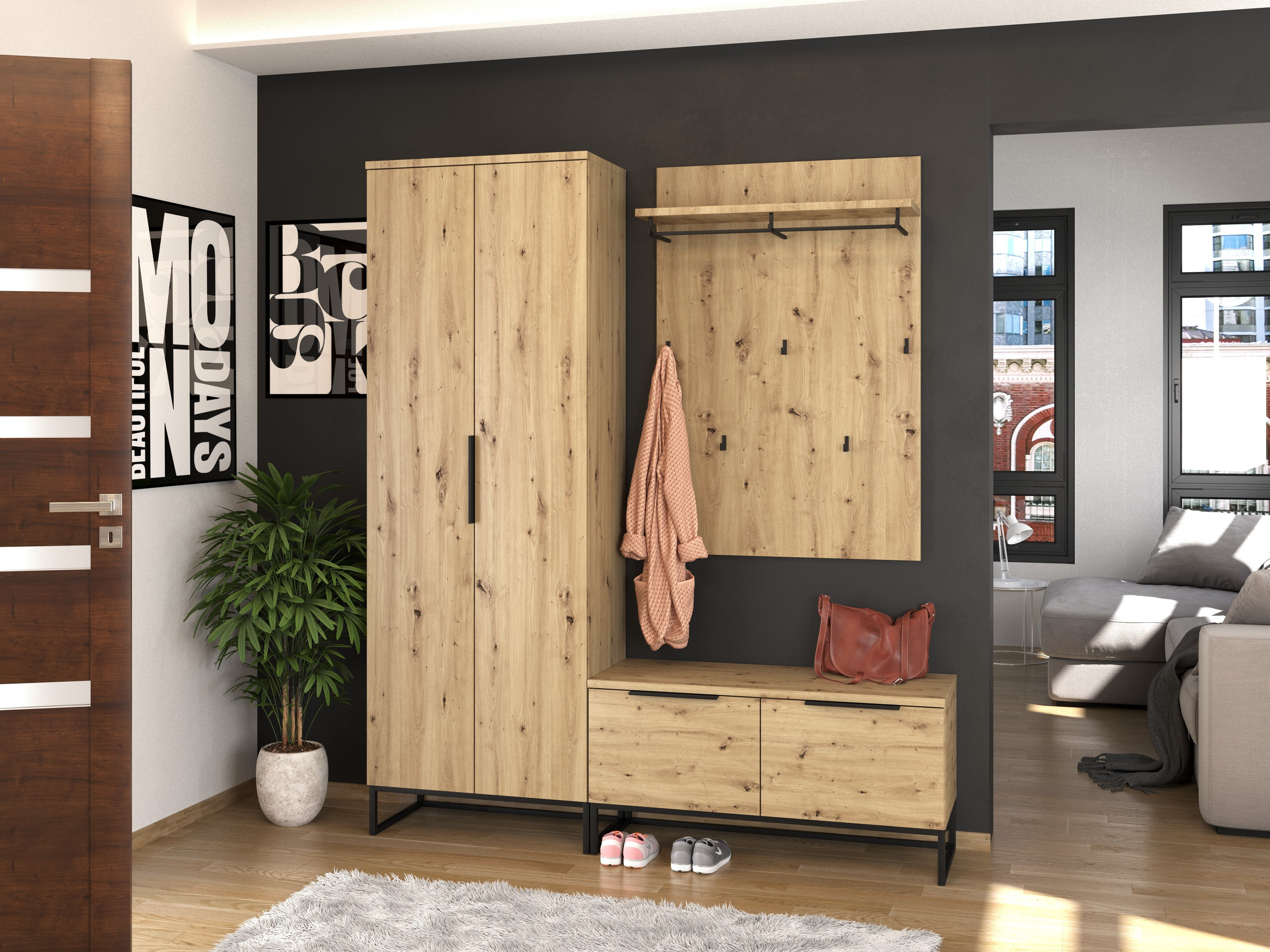 Gracie Oaks Dahlgreen 2 Door Wardrobe | Wayfair.co.uk