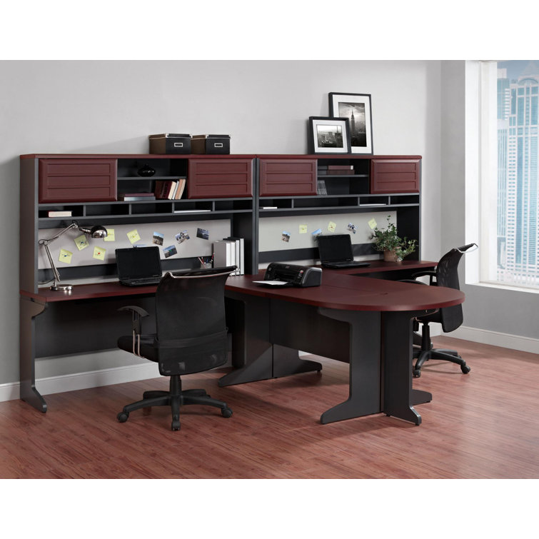 Upper Square Hythe Reversible U Shape Executive Desk With Hutch Reviews Wayfair Upper Square Hythe Reversible U Shape Executive Desk With Hutch Reviews Wayfair
