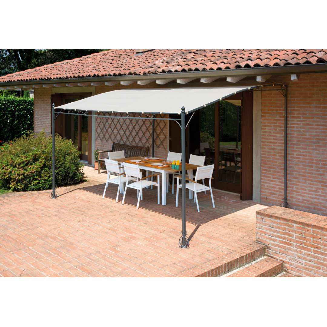 Palanga Wall 4m x 3m Metal Pergola