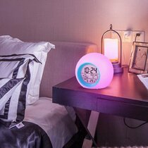 Mumusuki Alarm Clock Electronic Digital avec Fonction Snooze de Chevet Simple pour Une Utilisation à Domicile par Les étudiants Noir