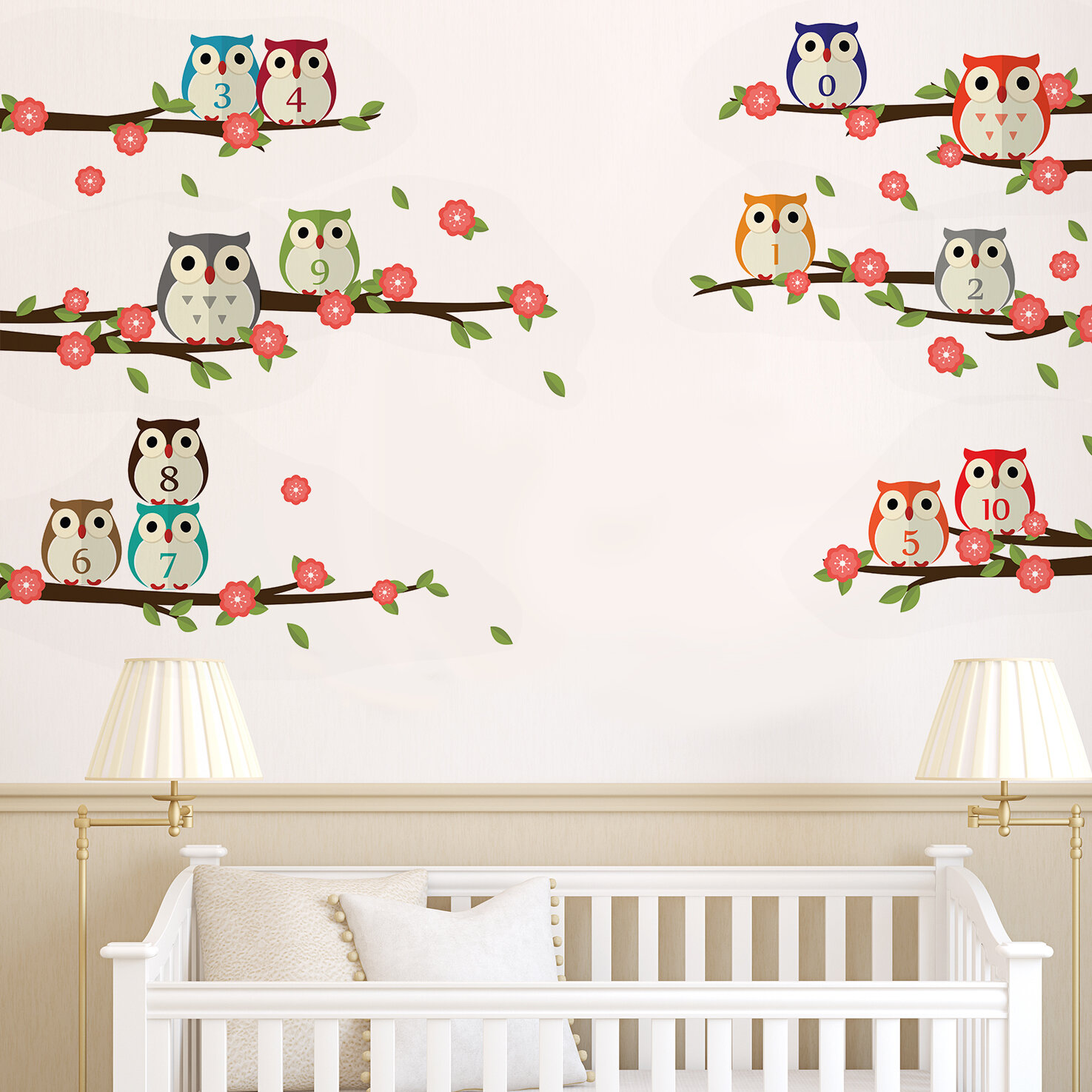 owl wall decals for nursery