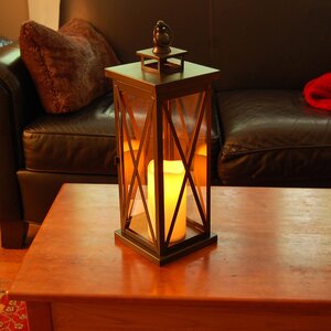 Criss Cross Metal Lantern