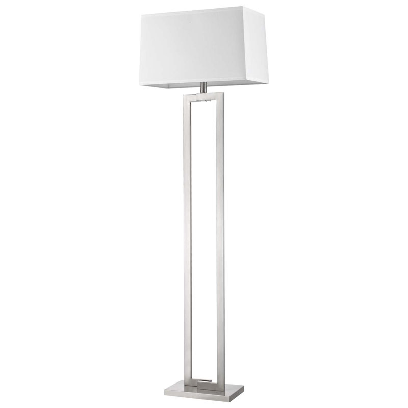 white column floor lamp