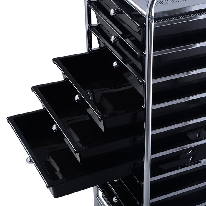 Rebrilliant Costway 10 Drawer Rolling Storage Cart Scrapbook Paper
