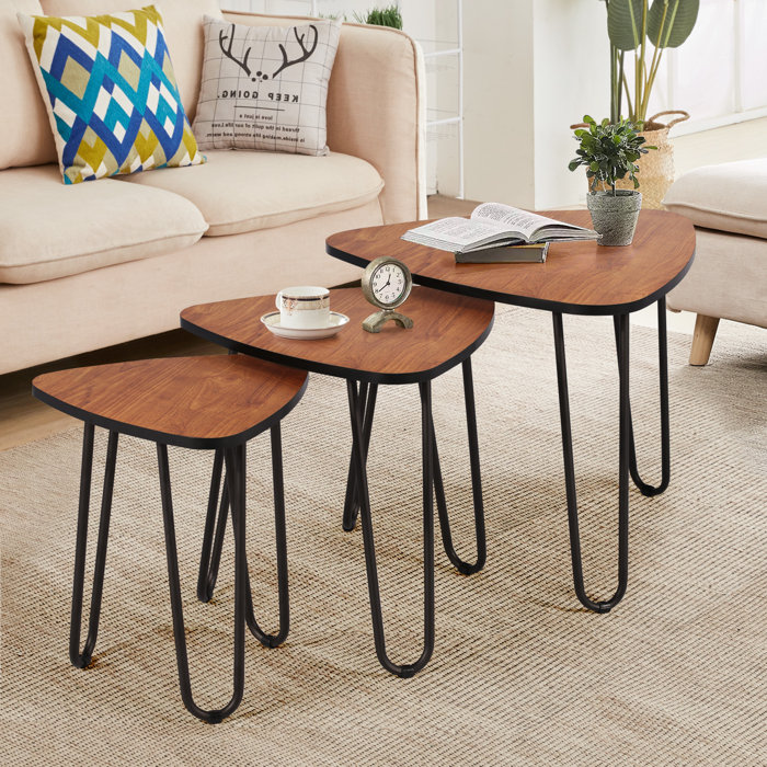 Union Rustic Nesting Coffee Tables Set Of 3 End Side Tables