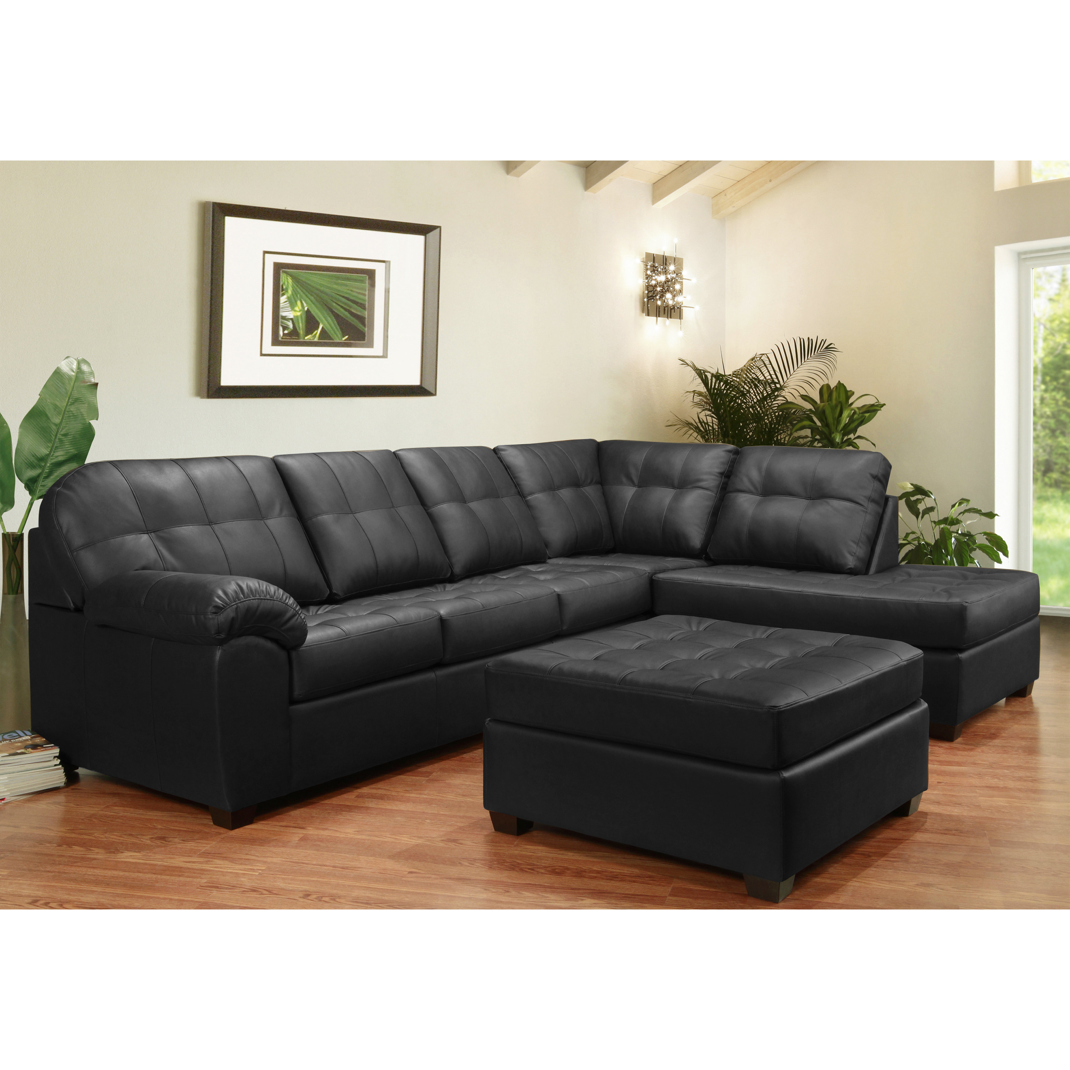 Red Barrel Studio Yarber Right Hand Facing Leather Sectional With