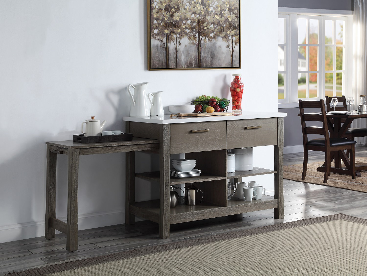 Latitude Run® Console Table and Stool Set Wayfair