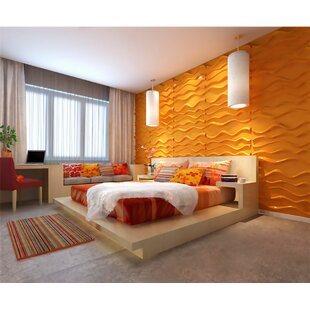 Wave 20 X 20 Mosaic Plastic Wall Paneling In White