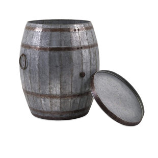 Vineyard Wine Barrel End Table by Woodland Imports