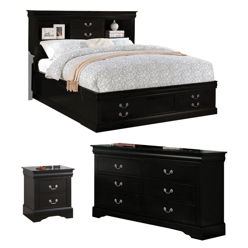 Alcott Hill Mease Storage Platform Configurable Bedroom Set