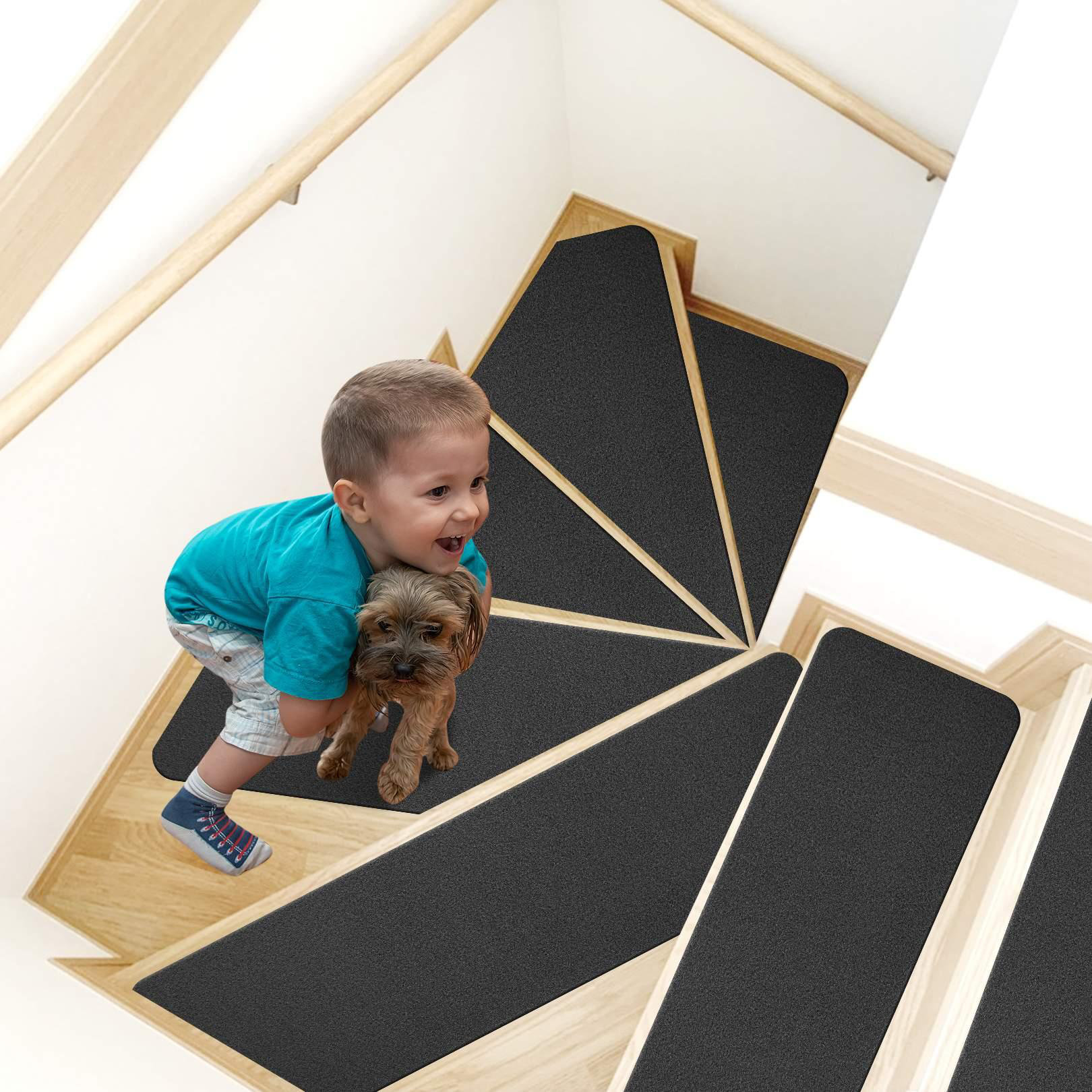 Noticias de última hora Desviar Arco iris Symple Stuff Harbot 15 Pcs Non-Slip Stair Tread 29.9" x8.3" Carpet Mat  Stair Runners for Steps Edging Stair Rugs | Wayfair