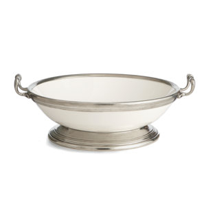 White Footed Fruit Bowl Wayfair Tuscan Footed Fruit Bowl With Handles
