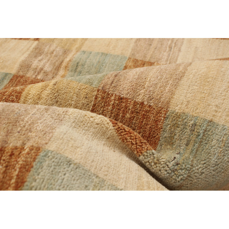 Darby Home Co One Of A Kind Camara Hand Knotted 2010s Bhadohi Beige 4 1 X 6 1 Wool Area Rug Wayfair