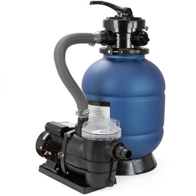XtremepowerUS 13" Sand Filter Combo for Above-Ground Pools with 2400 GPH Capacity