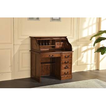 August Grove Tinsman Secretary Desk With Hutch Reviews Wayfair