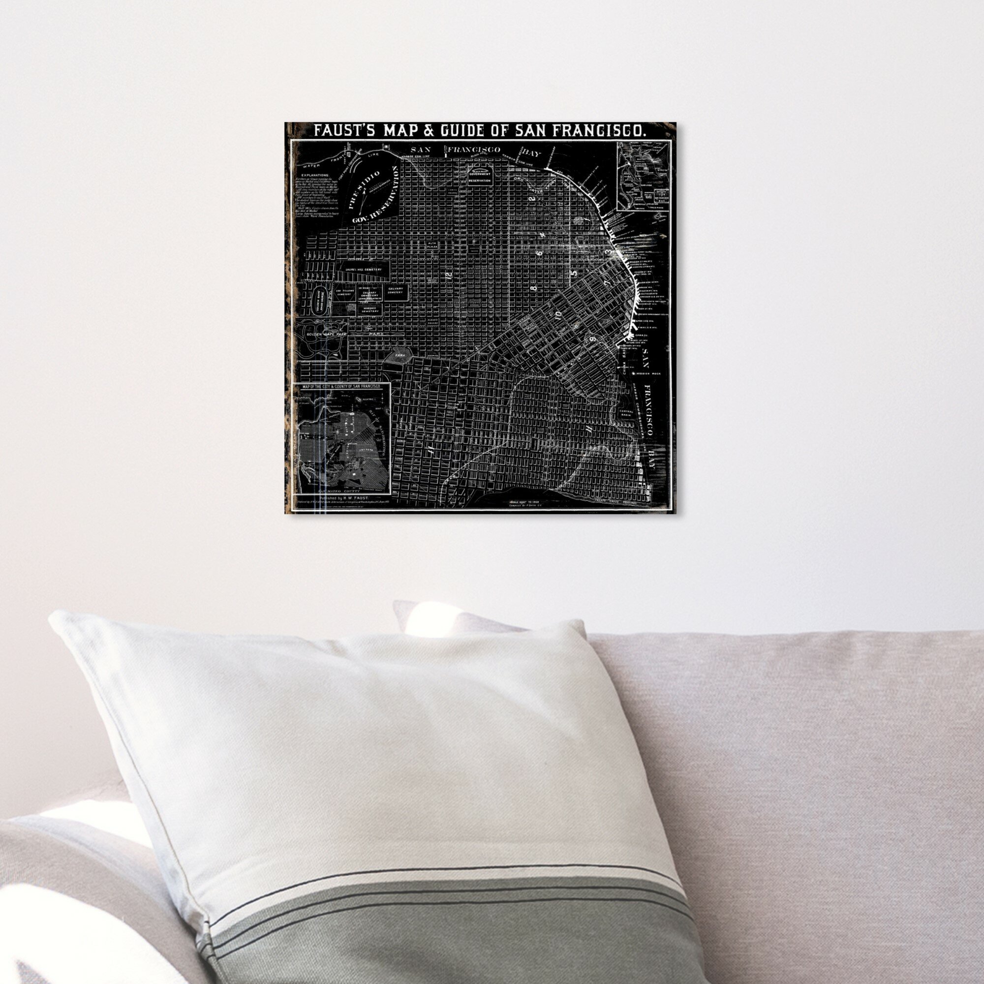 House of Hampton® Faust - Graphic Art on Canvas | Wayfair