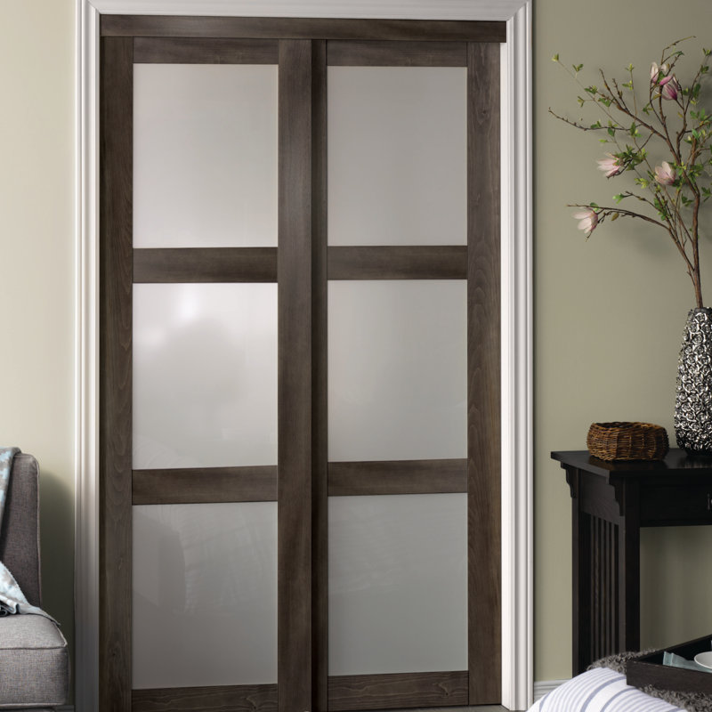 Erias Home Designs Glass Sliding Closet Doors Reviews Wayfair