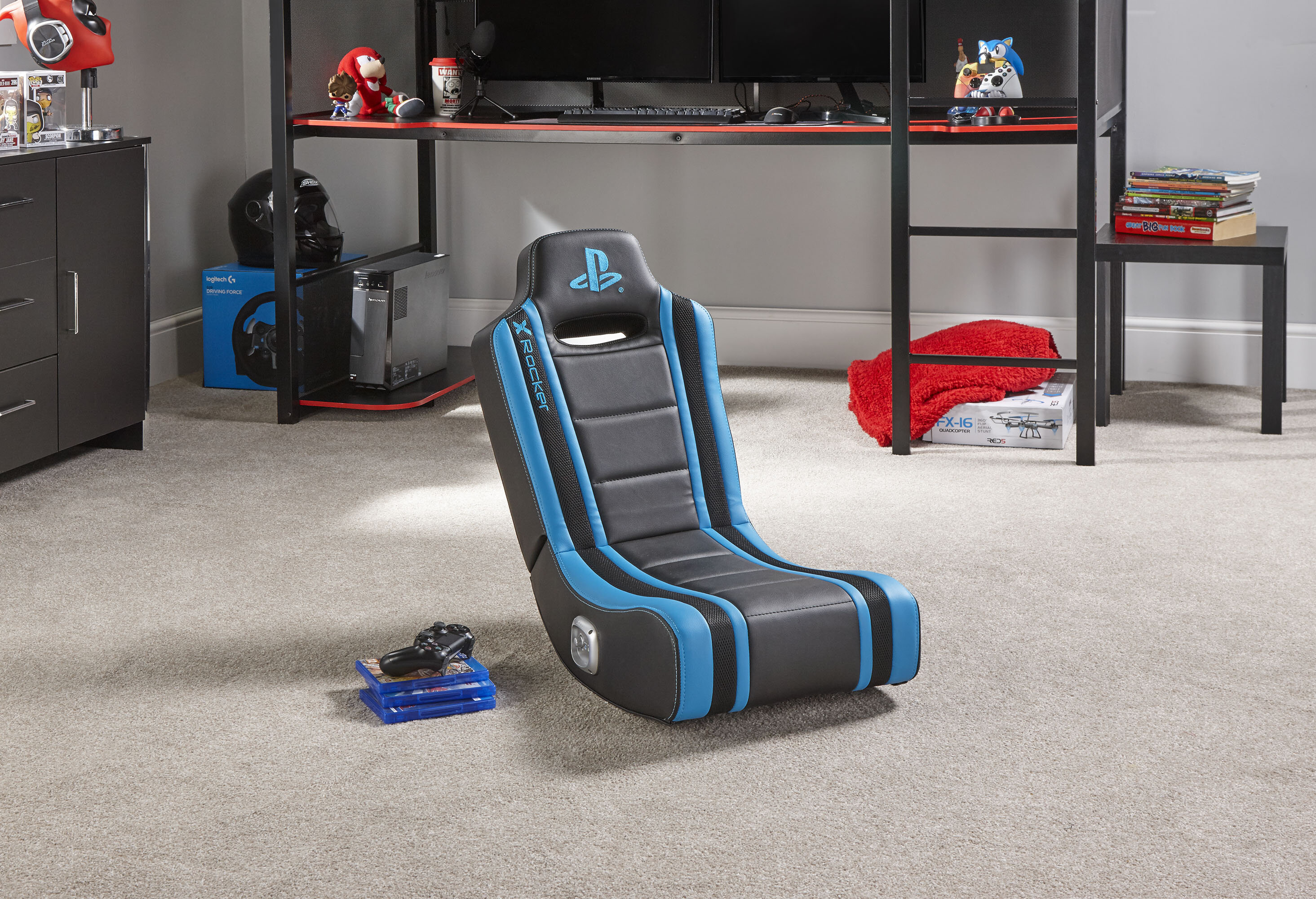 Sony Playstation Geist Floor Rocker Gaming Chair