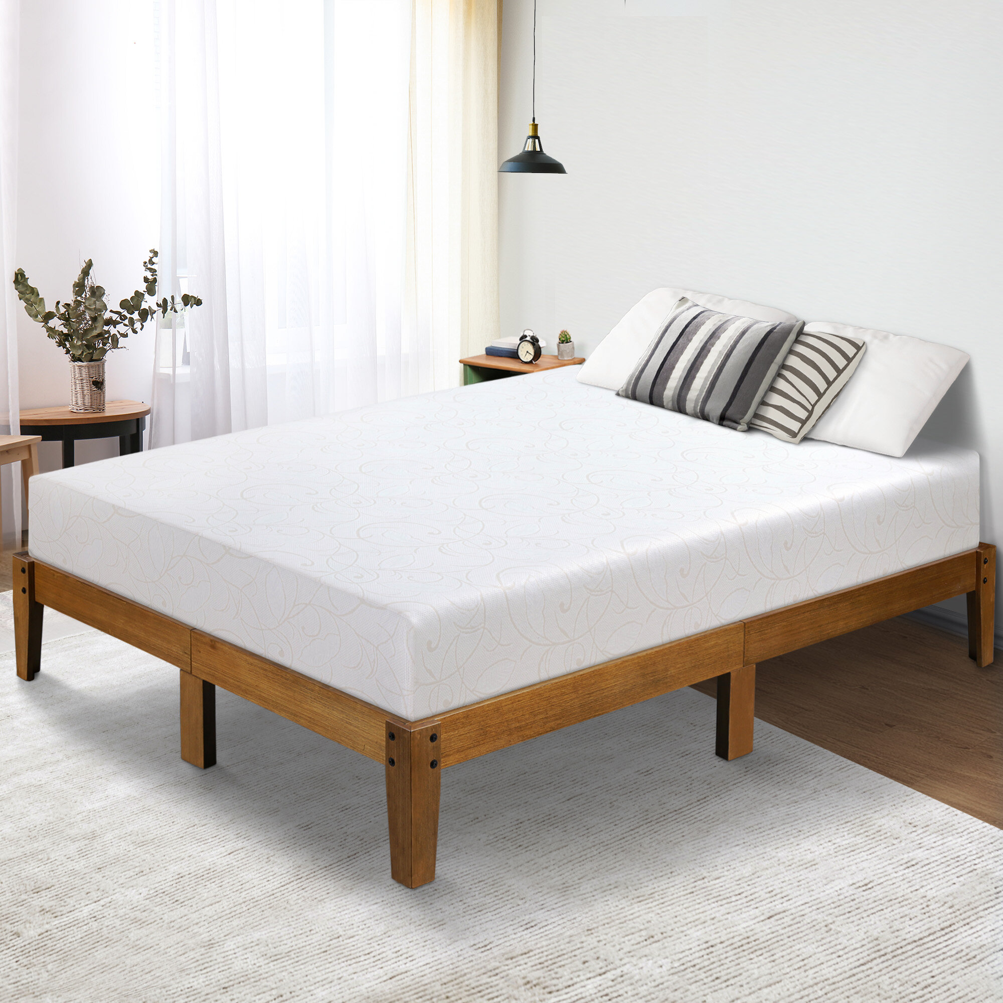 solid memory foam mattress