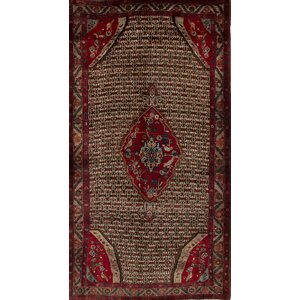 One-of-a-Kind Koliai Hand-Knotted Brown/Red Area Rug