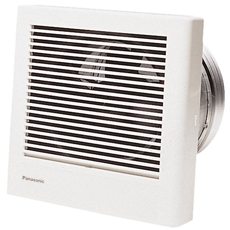 Panasonic Whispervalue Dc Series 50 80 100 Cfm Ceiling Wall Exhaust Fan Led Light Condensation Sensor With Low Profile Housing Fv 0510vscl1 The Home Depot
