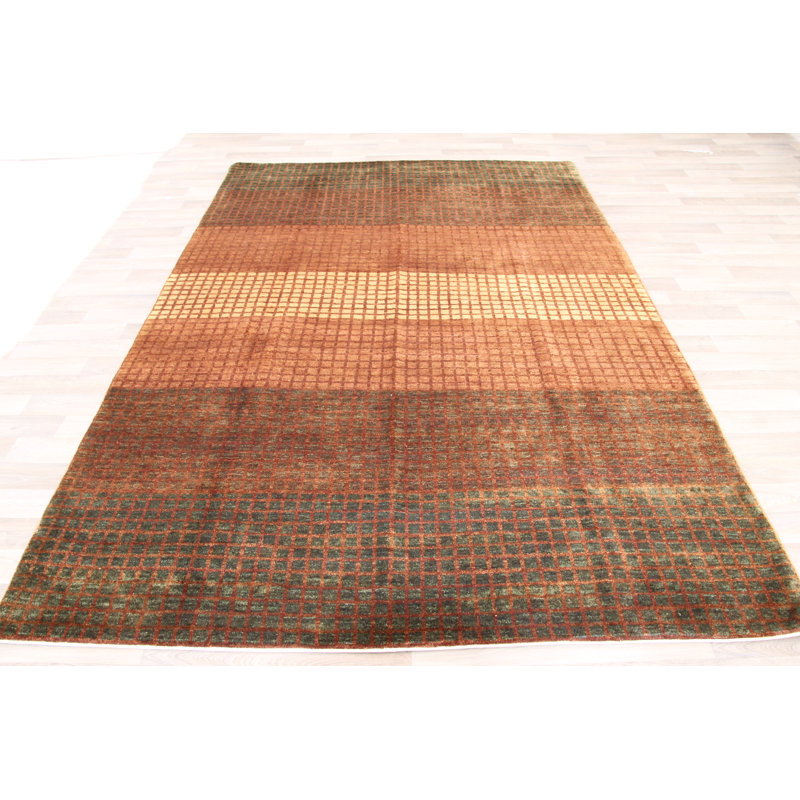 Bloomsbury Market One Of A Kind Stalbridge Hand Knotted Brown 6 X 9 2 Wool Area Rug Wayfair
