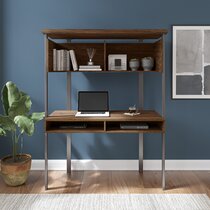 walnut desk wayfair