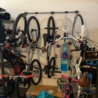 monkey bar bike storage