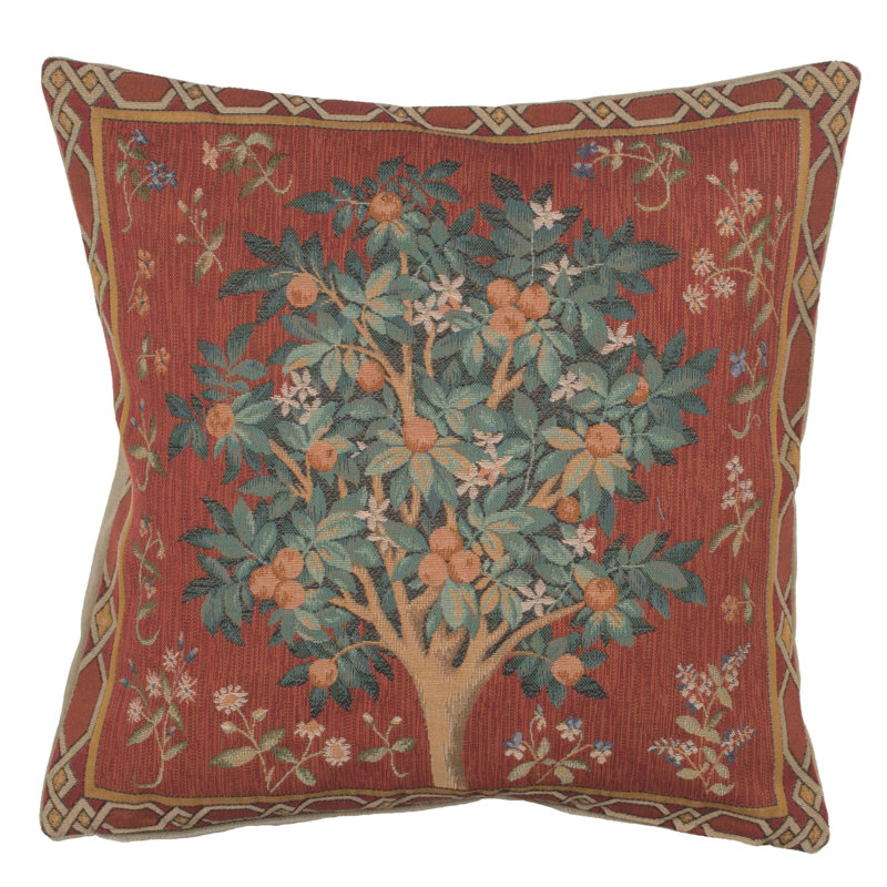 Astoria Grand Tollett Orange Tree European Cotton Throw ... Lullaby bedding unicorn european pillow sham in light green/white (set of 2).