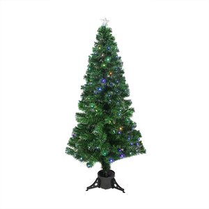 6' Color Changing Fiber Optic Christmas Tree