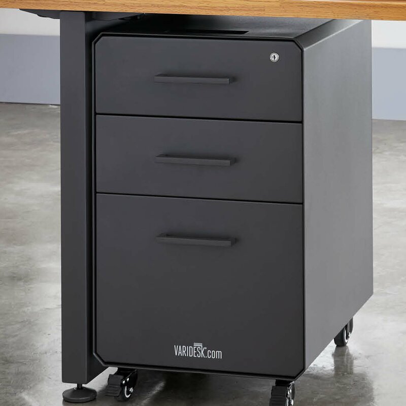 Varidesk 3 Drawer Vertical Filing Cabinet Reviews Wayfair